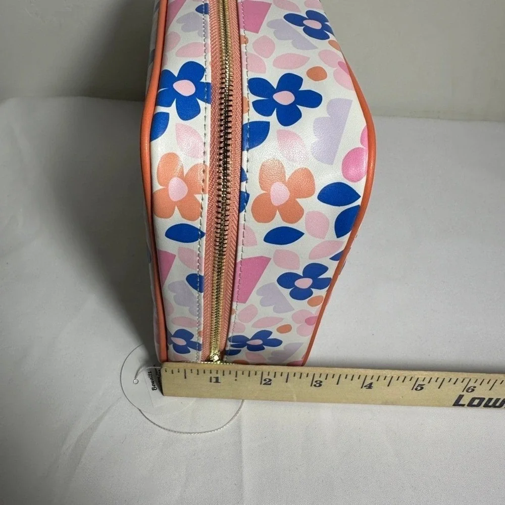 Bewaltz Cosmetic Bag Floral Print Makeup Organizer Travel‎ Toiletry Pouch